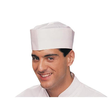 Disposable Forage Hats White – Pack of 100 | Catering & Food Preparation Hats – NHFPW