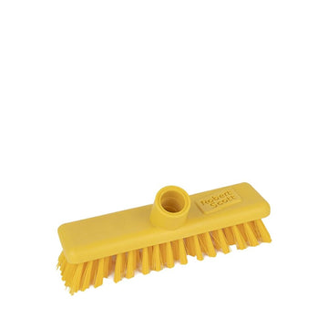 Yellow Deck Scrub Brush Head 23cm | Heavy Duty Floor & Deck Cleaning Brush
