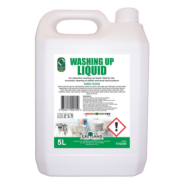 Professional Washing Up Liquid 5L – Case of 4 | Commercial Hand Dishwashing Detergent