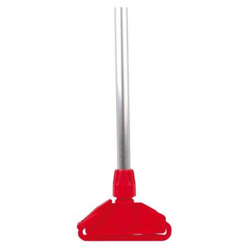 Red Kentucky Mop Handle with Fitting | Colour Coded Commercial Floor Cleaning Mop Handle