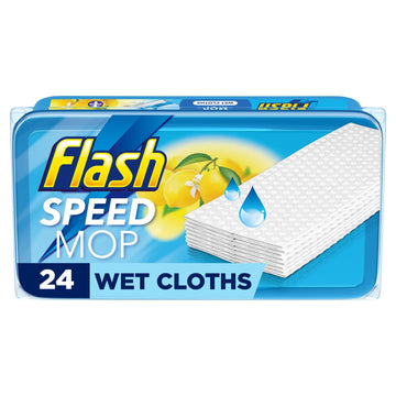 Flash Speedmop Wet Floor Cleaning Cloths – Lemon | Replacement Speedmop Wipes