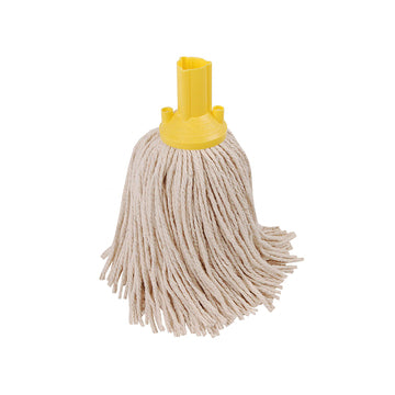 Exel Mop Heads 200g Yellow – Pack of 10 | Colour Coded Commercial Floor Mops