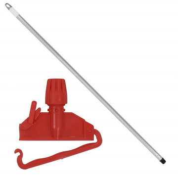 Red Kentucky Mop Clip | Plastic Colour Coded Commercial Mop Holder