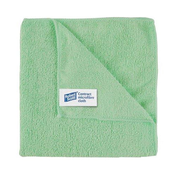Green Microfibre Cleaning Cloths – Pack of 10 | Reusable Multi-Purpose Cleaning Cloths